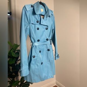 Micheal Kors Baby Blue Trench Coat